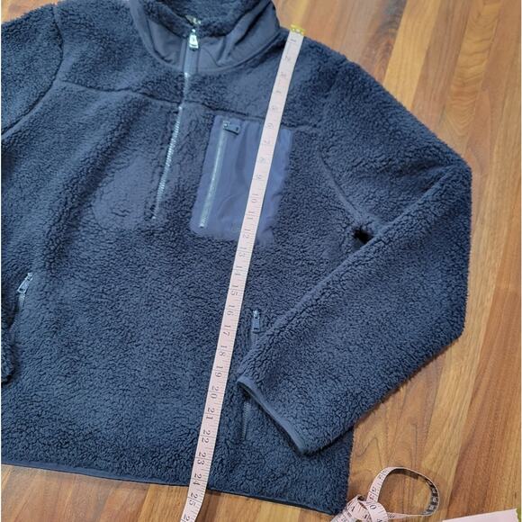 Lauren Ralph Lauren Faux Sherpa Half Zip Teddy Fleece Pullover - Picture 10 of 10